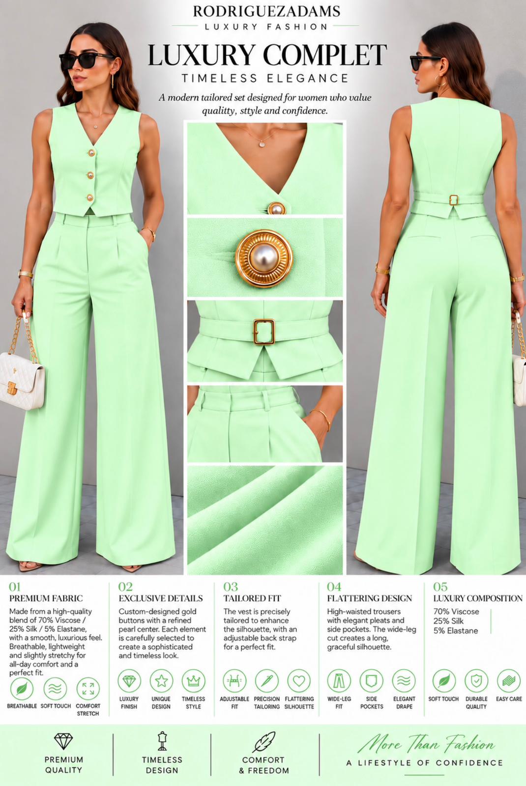 Luxury Complet – Mint Green