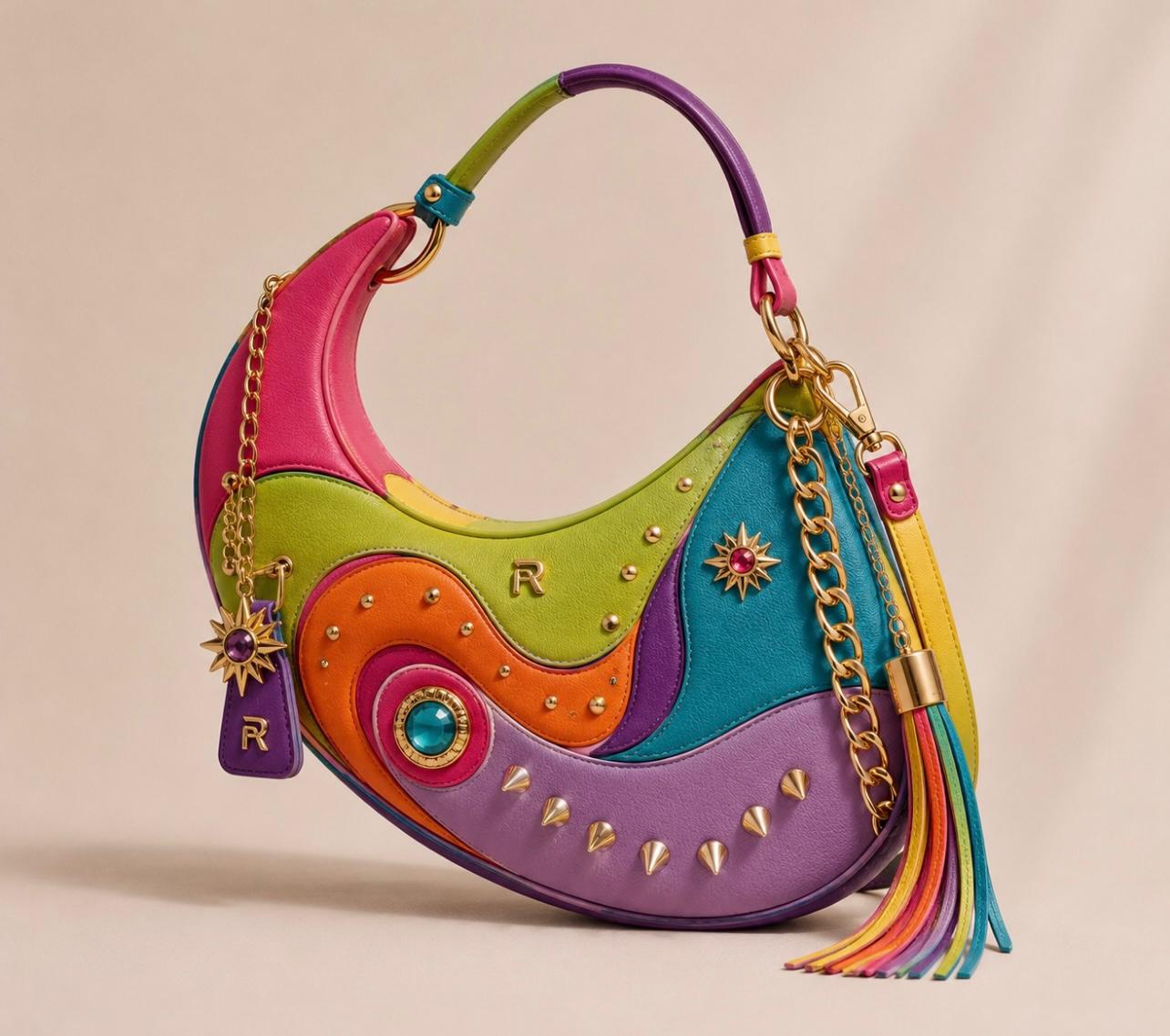 RodriguezAdams Artistic Luxury Geometric Shoulder Bag
