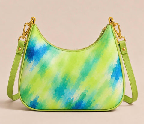 RodriguezAdams Artistic Shoulder Color Green Bag