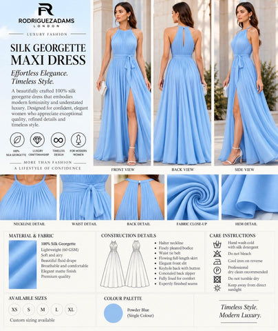 Silk Georgette Maxi Dress
