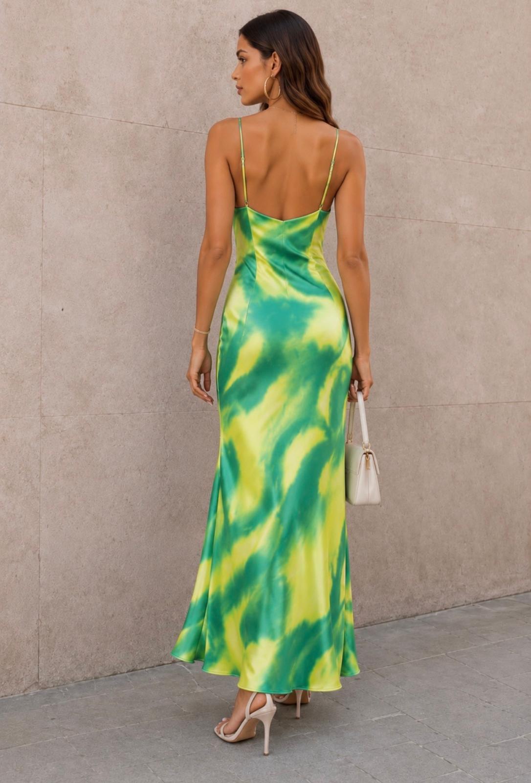 Silk Satin Maxi Dress
