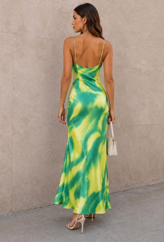 Silk Satin Maxi Dress