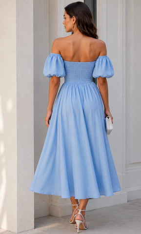 Silk Satin Midi Dress