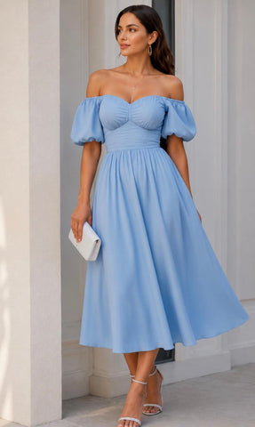 Silk Satin Midi Dress